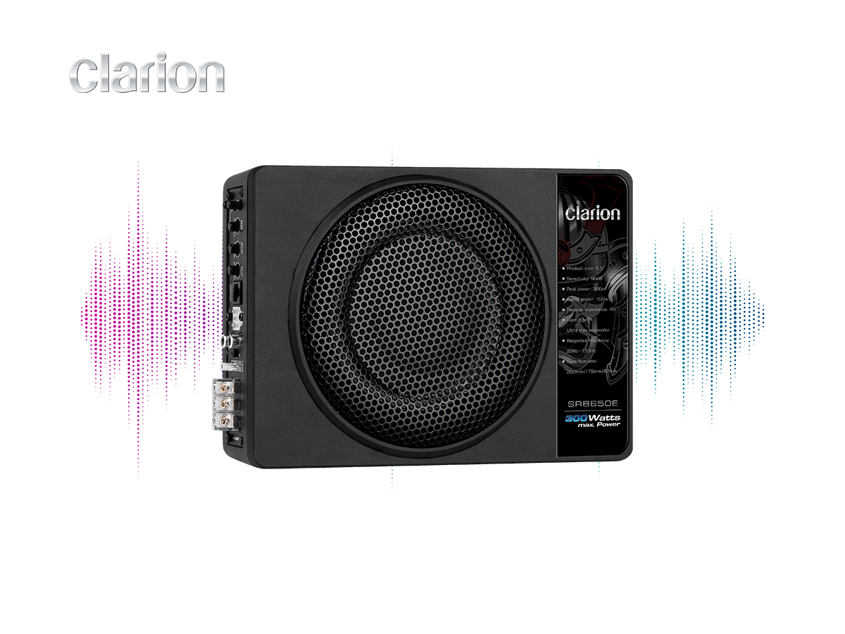 Clarion SRB650E Ultra Thin Active Subwoofer (2)